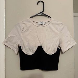 Corset Style Crop Top